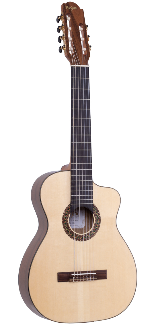 Violão Premium 7 Cordas c/ Cutaway Acústico | RX721.AC.N.CT.LP