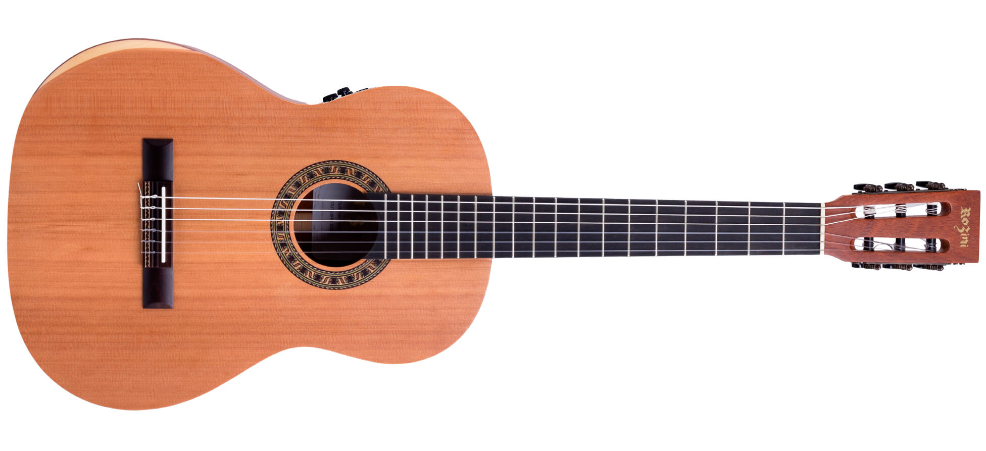 VIOLÃO CUSTOM CLÁSSICO ATIVO EQ RE-2 | RX230.RE2.F.CD - Violões | Rozini Instrumentos Musicais | 100% Brasileira