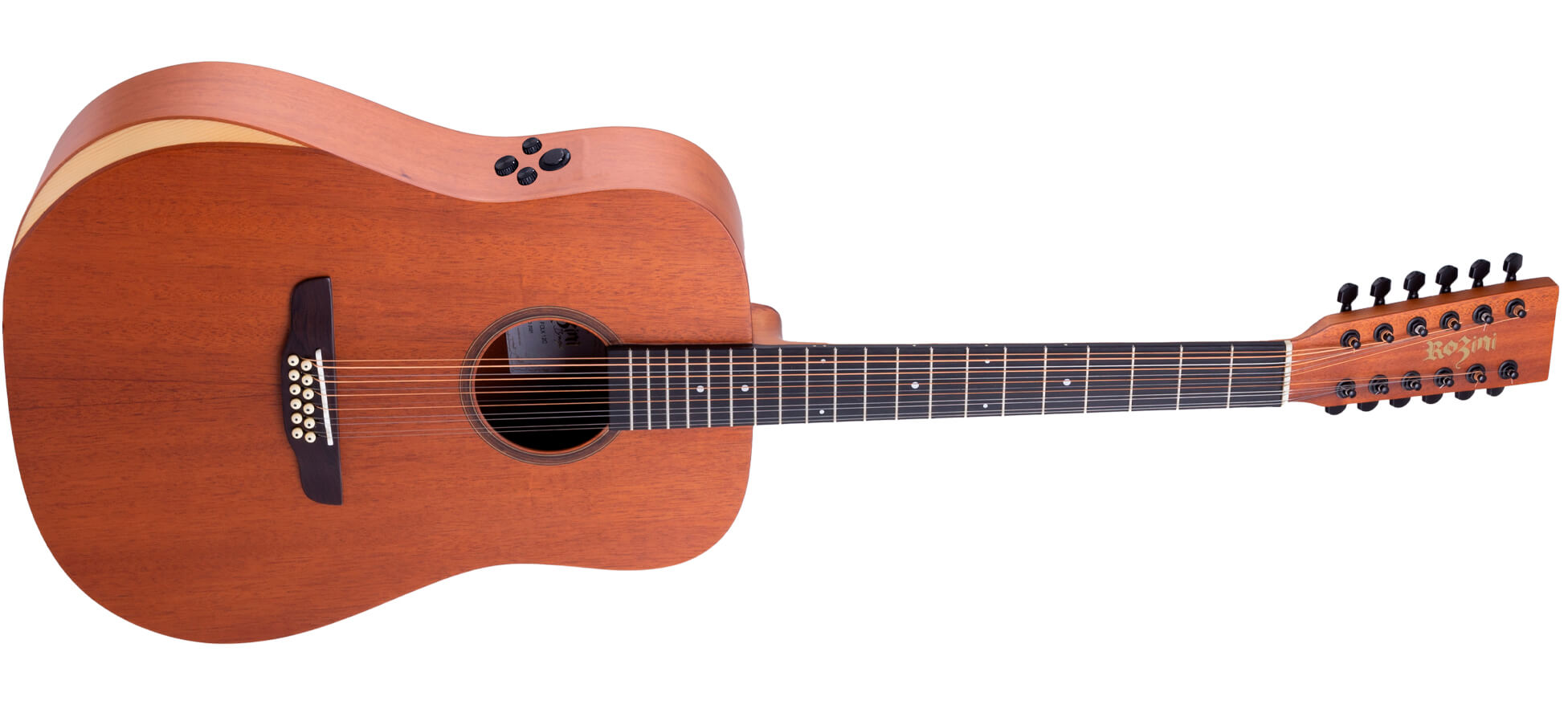 VIOLÃO CUSTOM FOLK 12 CORDAS ATIVO EQ RE-2 | RX440.RE2.F.M - Violões | Rozini Instrumentos Musicais | 100% Brasileira