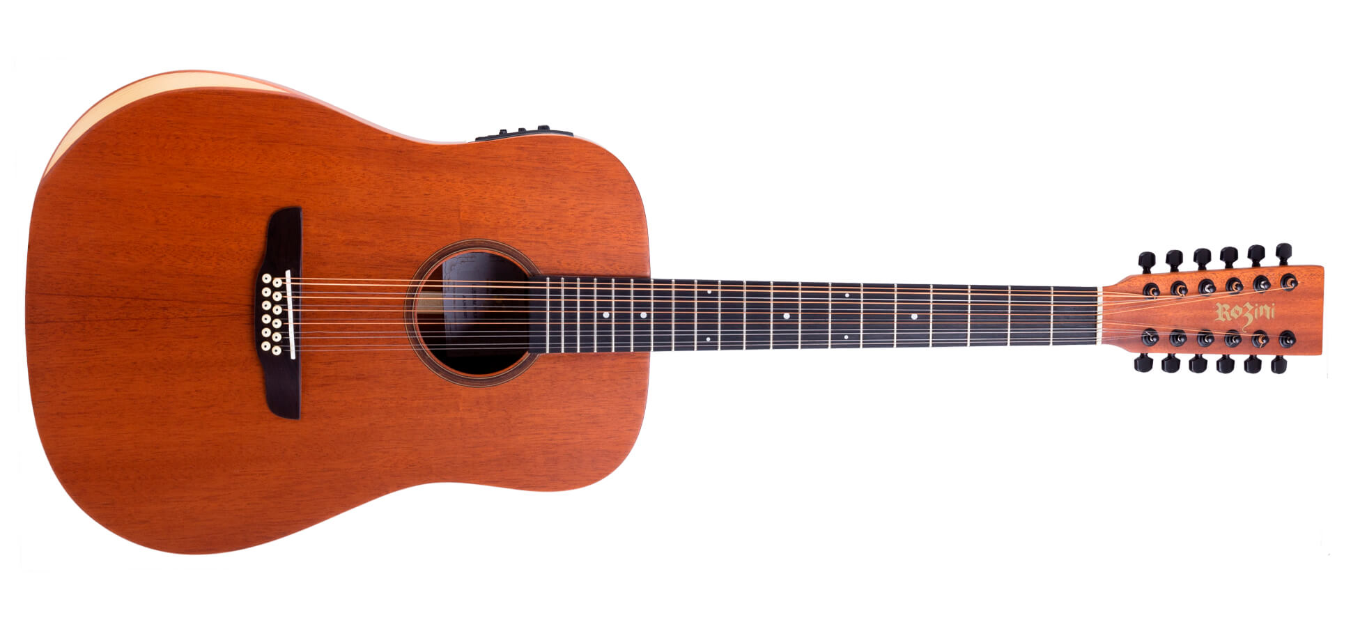 VIOLÃO CUSTOM FOLK 12 CORDAS ATIVO EQ FISHMAN PRESYS BLEND | RX440.FPB.F.M - Violões | Rozini Instrumentos Musicais | 100% Brasileira