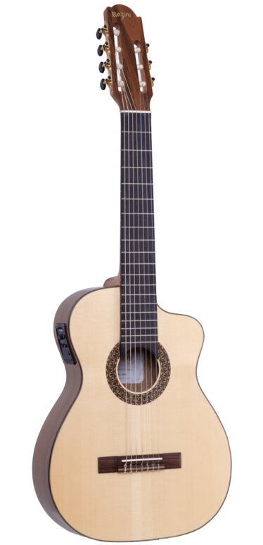 Violão Premium 7 Cordas c/ Cutaway Ativo Fishman Clásica III | RX721.FC3.N.CT.LP 