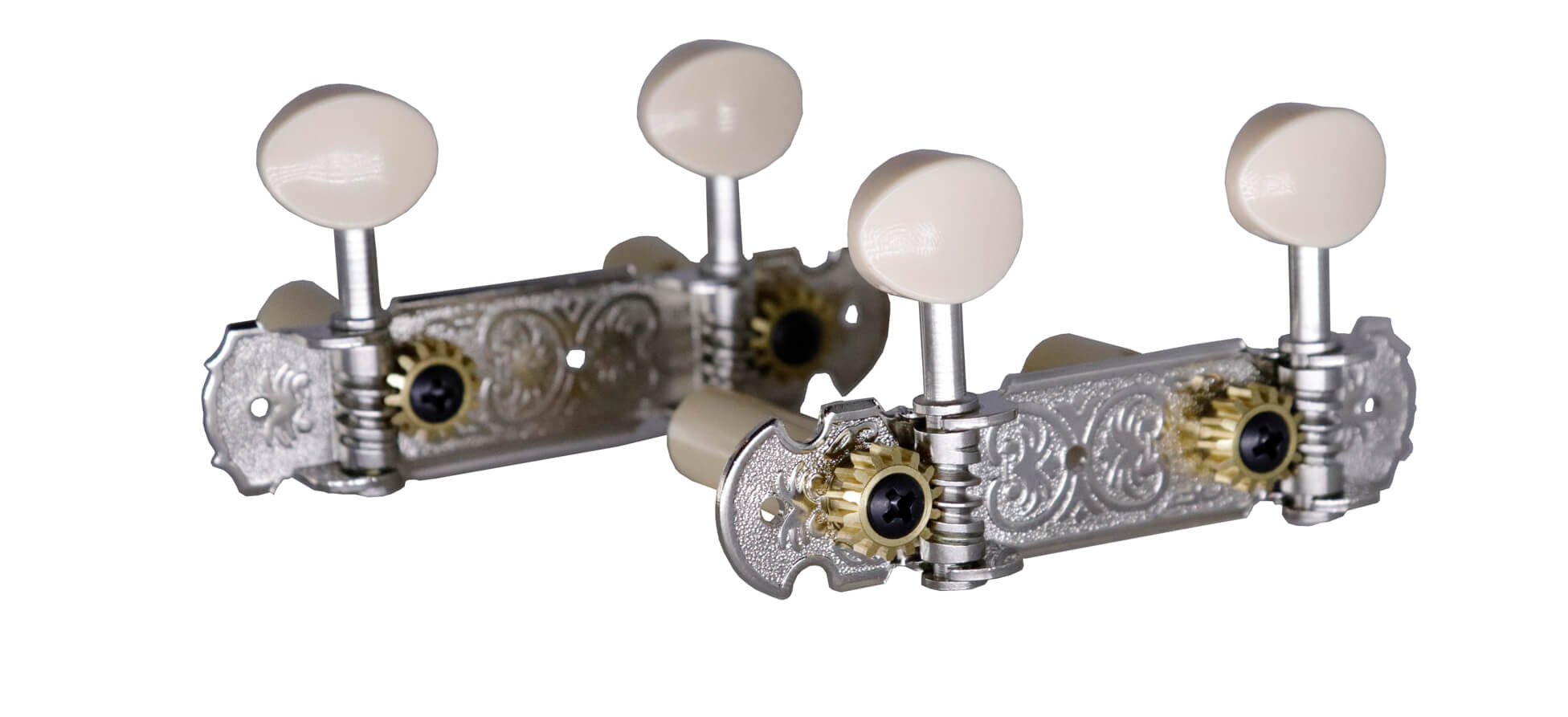 TARRAXA CAVACO PINO GROSSO CROMADA BOTÃO CLARO | RA427NPG.SI - Tarraxas | Rozini Instrumentos Musicais | 100% Brasileira